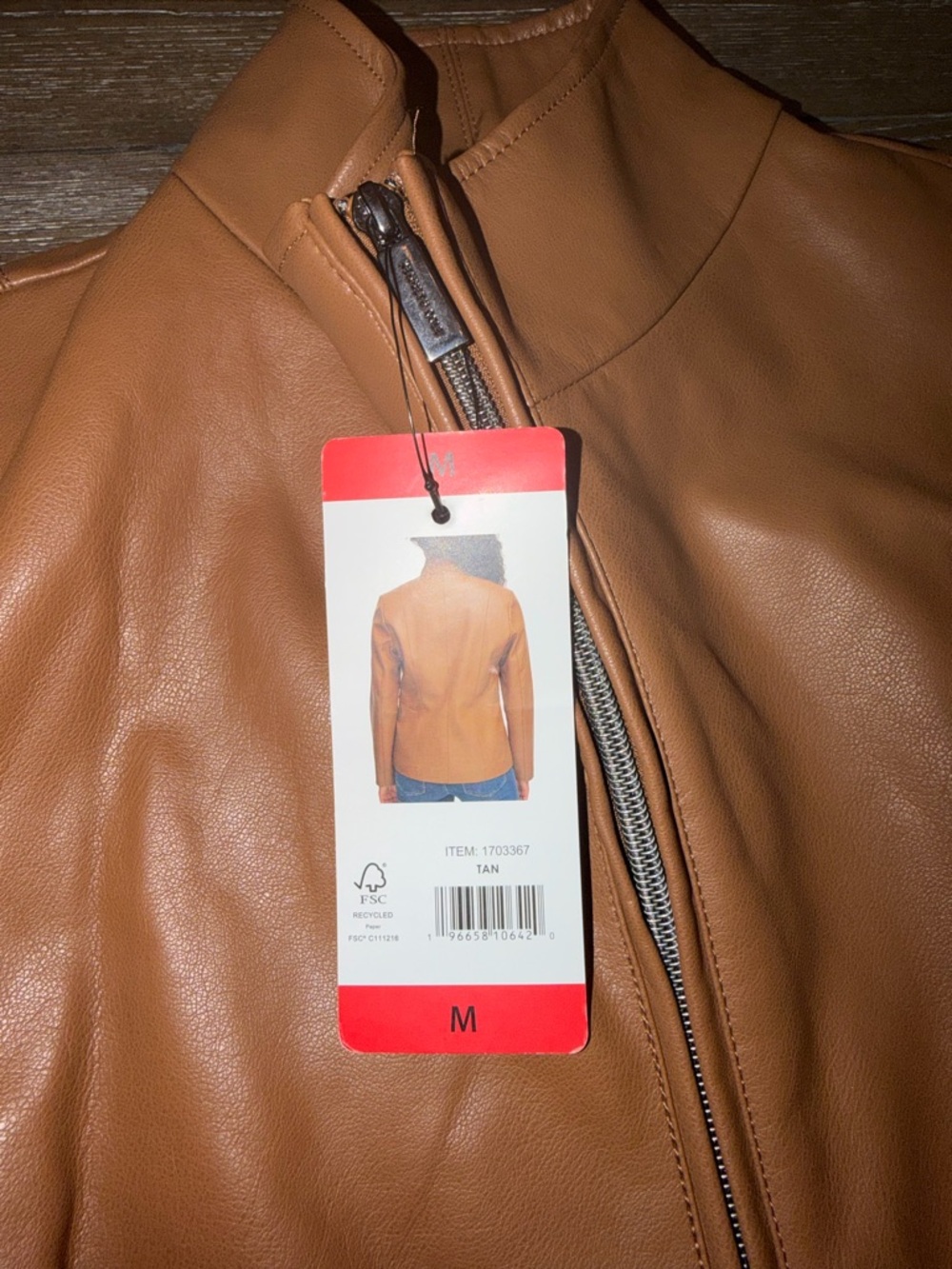 Kenneth Cole New York women's faux leather jacket - Picture 9 of 15